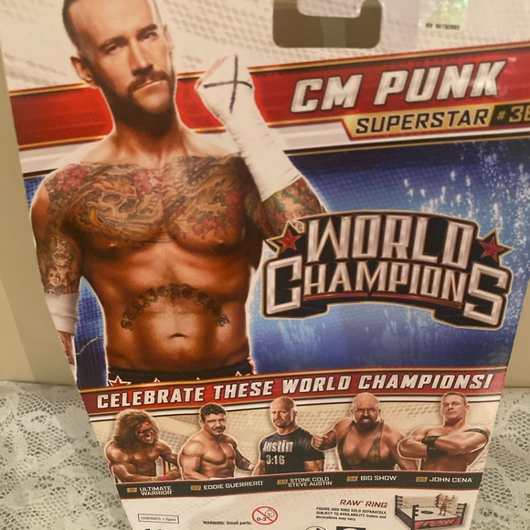 WWE World Champions CM Punk (2013) Mattel Superstar #36 Figure - Picture 7 of 9